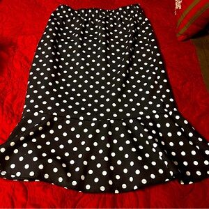 Tiffany & Grey- Black polka dot skirt